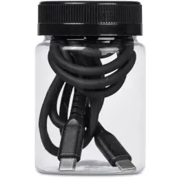 Altitude Barlitt Fast Charge Type-C to Type-C Charging Cable Cable in Jar Black Jar